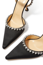 Audrey 100 Crystal-Embellished Sandals